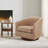 Bennett Faux Leather Swivel Barrel Chair-115700655