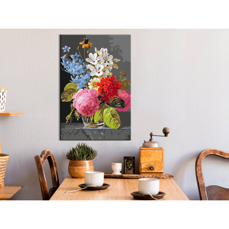 Paint By Numbers Kit - Bouquet In A Glass