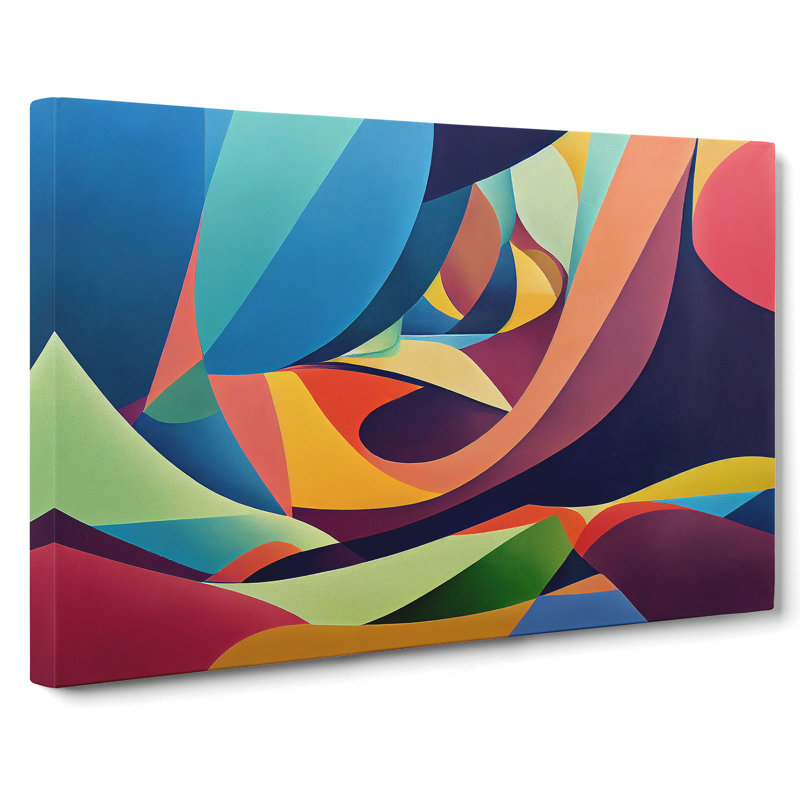 Blooming Modern Abstract Art - Wrapped Canvas, 40cm H x 60cm W x 3cm D