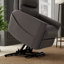 Fauteuil relevable en similicuir gris Bentley-2046171270