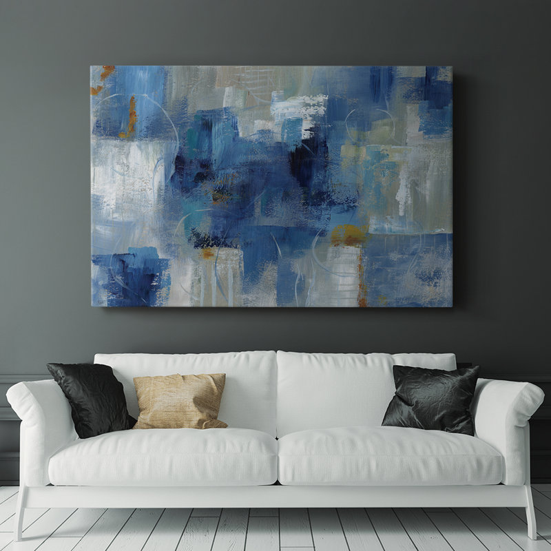 Blue Morning - galerie Cavas, H 12 po x l 18 po