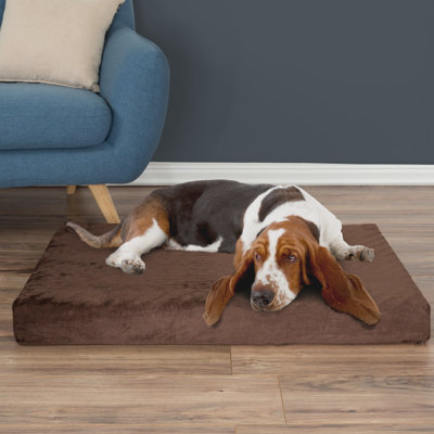 PETMAKER Memory Foam Dog Bed – 2-Layer Orthopedic Dog Bed with Machine Washable Cover