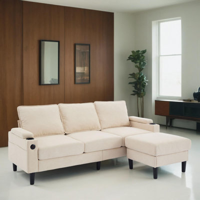 Canapé modulaire rembourré 2 pièces