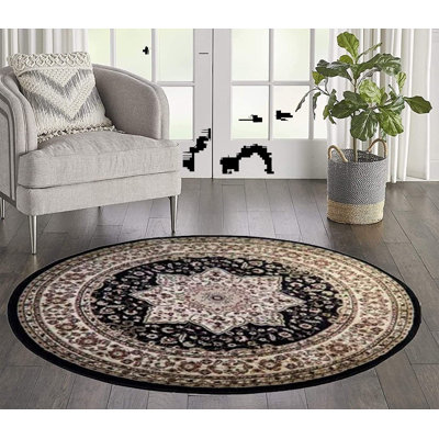 Round Berkman 120cm X 120cm Area Rug