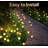 Solar Garden Lights, Firefly Lights Outdoor Waterproof, 8LED Solar Firefly Lights , Solar Outdoor Lights, Wind-Swaying Effect for Yard, Patio & Landscape（Set of 2 ）