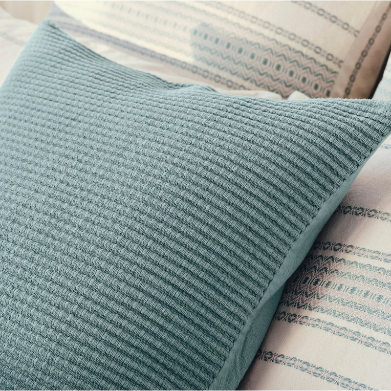 Marshall Organic Square Pillow Cover, Tidal