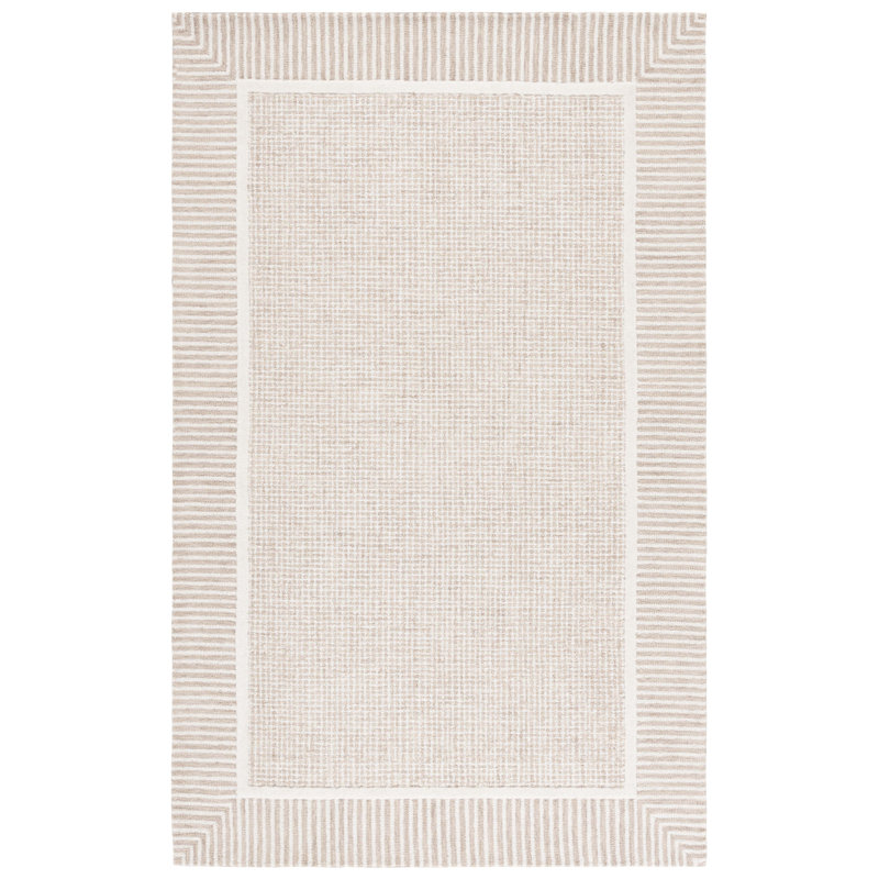 Pine 301 Hand Tufted Wool Pile Geometric Rug, Rectangle 4' x 6'