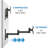 Dual Articulating Arm/Tilt Wall Mount for 13" - 30" LCD