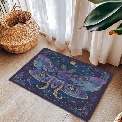Tapis tressé Mystic Moth
