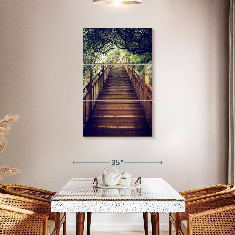 Escalier en bois Lilie Mountain, H 45 po x l 28 po