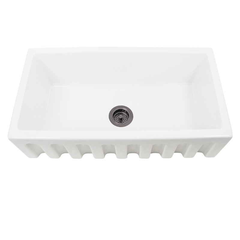 Évier de cuisine à tablier frontal L 35,75 po x l 18 po Island, 33"