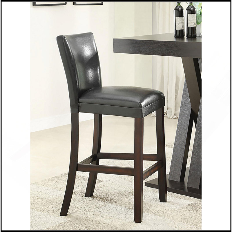 Tabouret de bar cappuccino et noir (ensemble de 2)