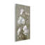 Plaque murale d'étude botanique blanc vieilli, design par Petal Prints Design-1176528320