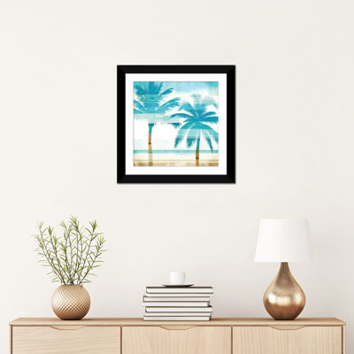 «Beachscape Palms III» par Michael Mullan, reproduction sur toile tendue sur châssis