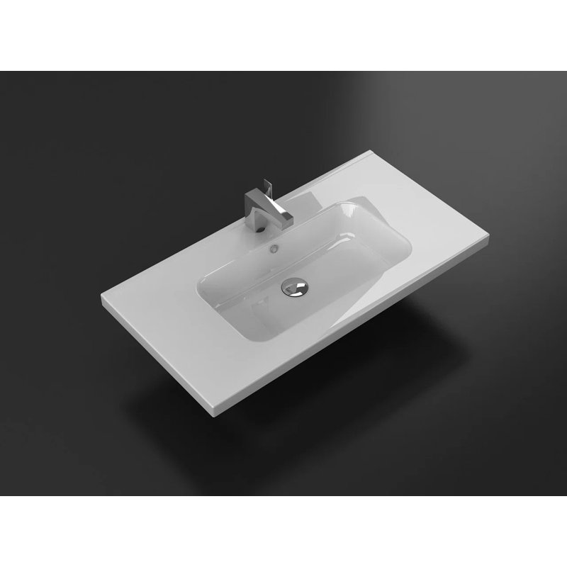Lavabo de salle de bain en chrome Alma 18