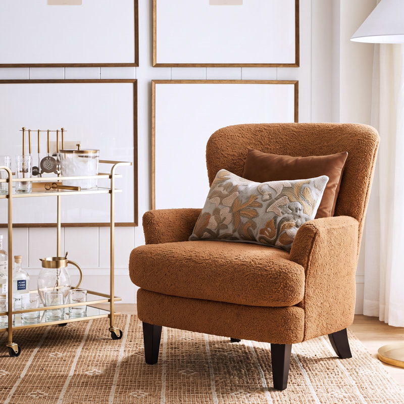 Fauteuil club rembourré Fleckenstein Boucle