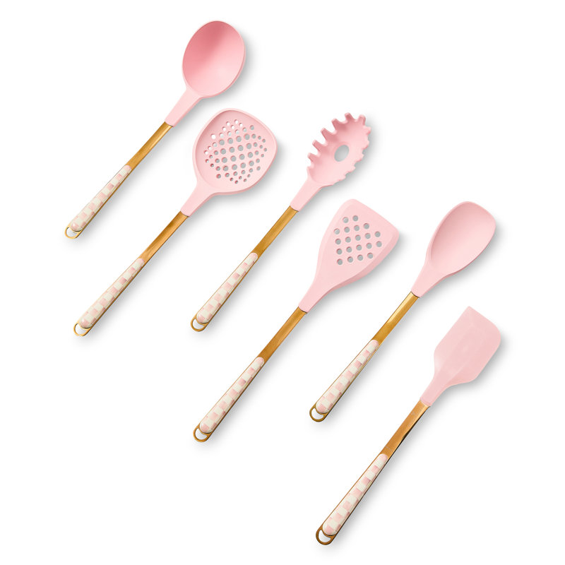 Rosy Check Utensil Caddy Set