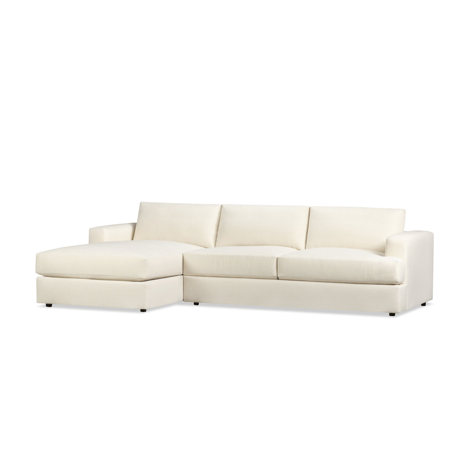 Cayden 2-Piece Upholstered Sectional, Conversation Pearl Basketweave, Left Hand Facing