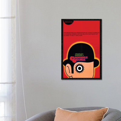 A Clockwork Orange Film Poster by Radio Days - Print on Canvas