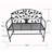 Metal Garden Bench Tree Pattern-109762775