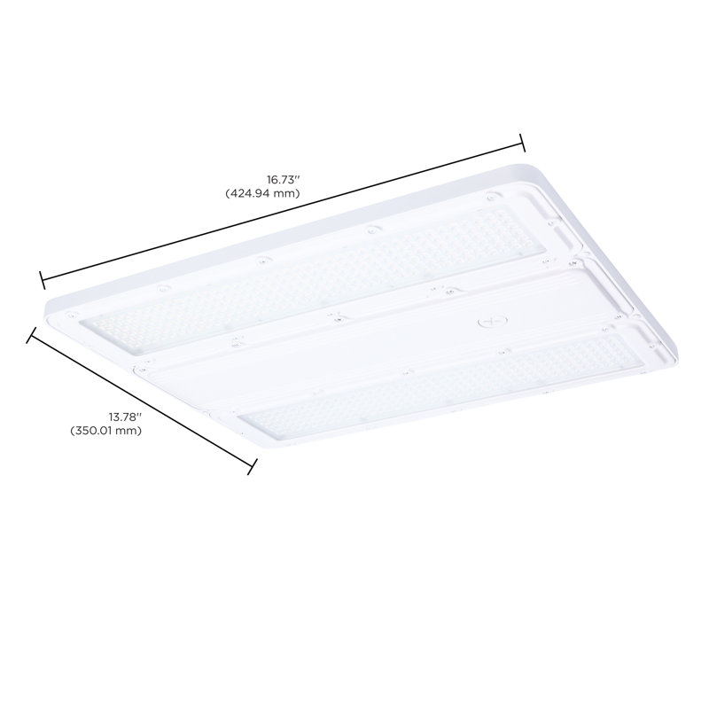 Finition blanche 160/135/120 watts DEL linéaire haute baie 3K / 4K / 5K IP69K 120-347 Volt