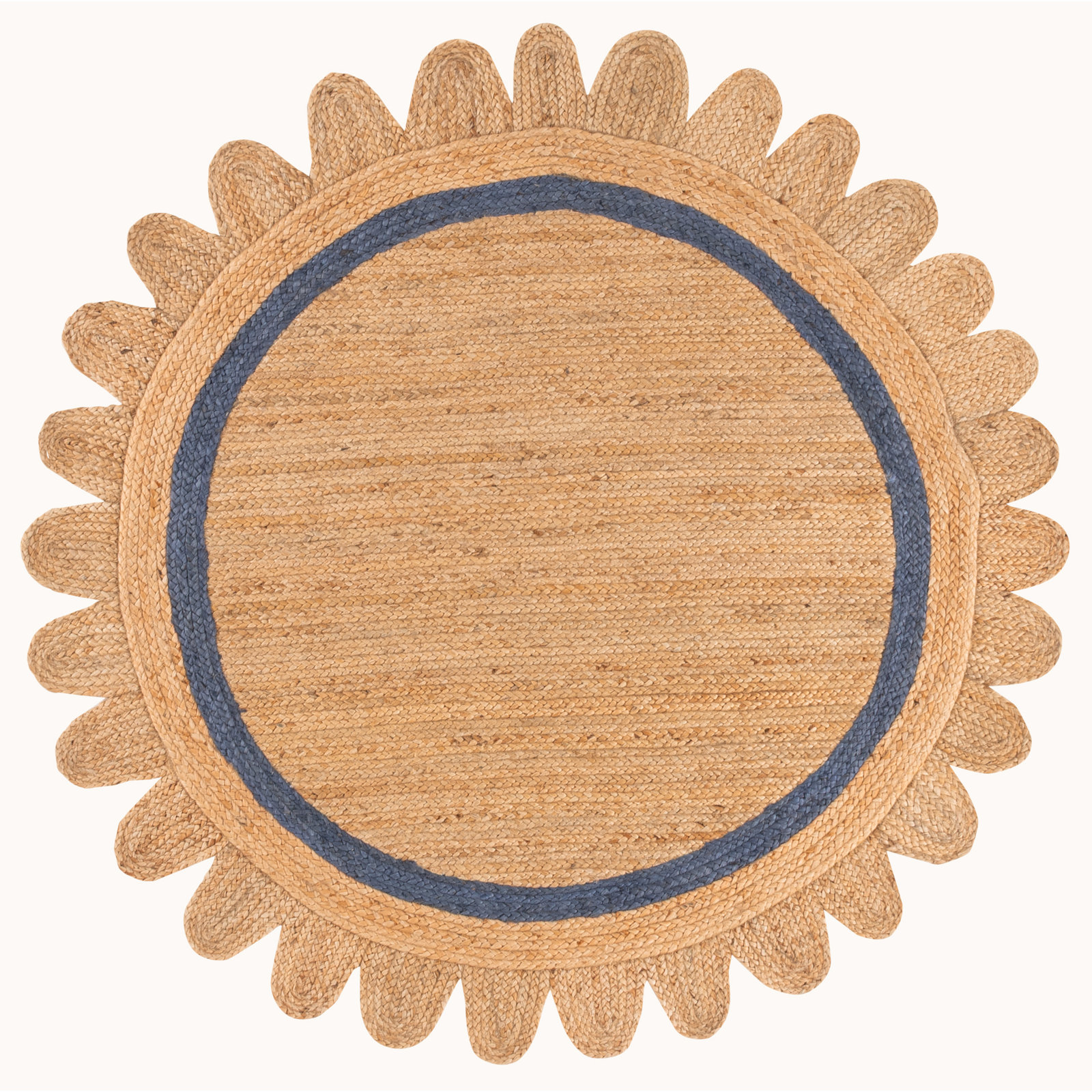 Inkai Jute/Sisal Area Rug, Round 6'