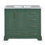 Meuble-lavabo traditionnel 36 "avec lavabo en céramique-1535776924