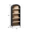 Sitarski 76" H x 30" W Curved Arch 5-Shelf Bookcase-1225172580