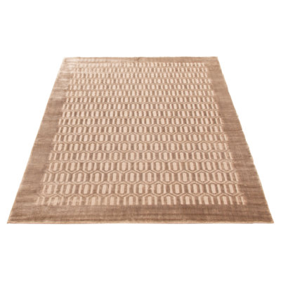 Tapis unique taupe Kashkuli Gabbeh 5 pi 7 po x 7 pi 10 po One Of A Kind