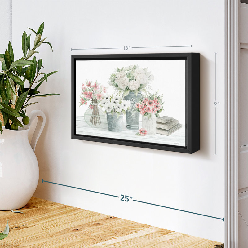 Floral et botanique «Farmhouse Florals Canvas Print», H 9 po x l 13 po