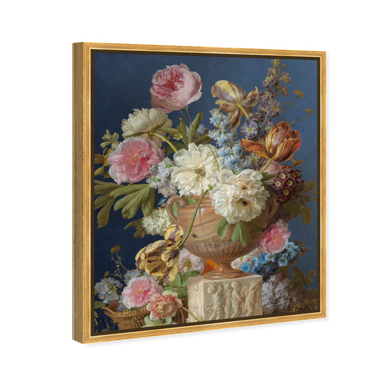 Portmanteau Vase Canvas Floral & Botanical Print by Oliver Gal, Black Frame, 16 x 20, 37"H x 31"W, Gold Frame