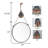 Eka Metal Flat Wall Mirror