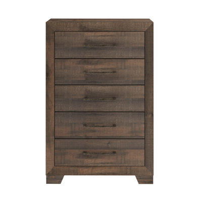 Brown 5-Drawer Chest