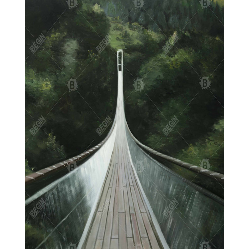 Steep Bridge Print On Canvas, H 60 po x l 48 po