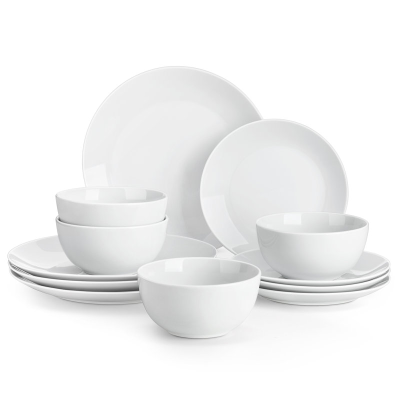 Piece Porcelain China Dinnerware Set - Service for 4