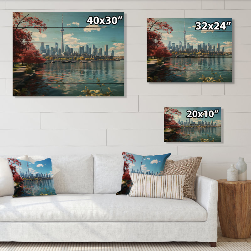 Severa Toronto, Canada, pendant la journée, sur bois, H 24 po x l 32 po x P 0,78 po