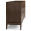 Buffet Harper en bois massif brun noyer
