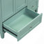Meuble-lavabo moderne 36 po avec chargement USB, deux portes et trois tiroirs avec meuble-lavabo, petit meuble-lavabo avec lavabo simple