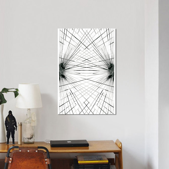 « rayons iv », impression sur toile, H 18 po x l 12 po x P 1,5 po, Toile tendue, Pas de tapis