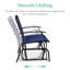 Fauteuil oscillant d'extérieur en métal Nethuki-1977410473