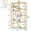 Spacious Etagere,Freestanding Display Shelf,Bookcase