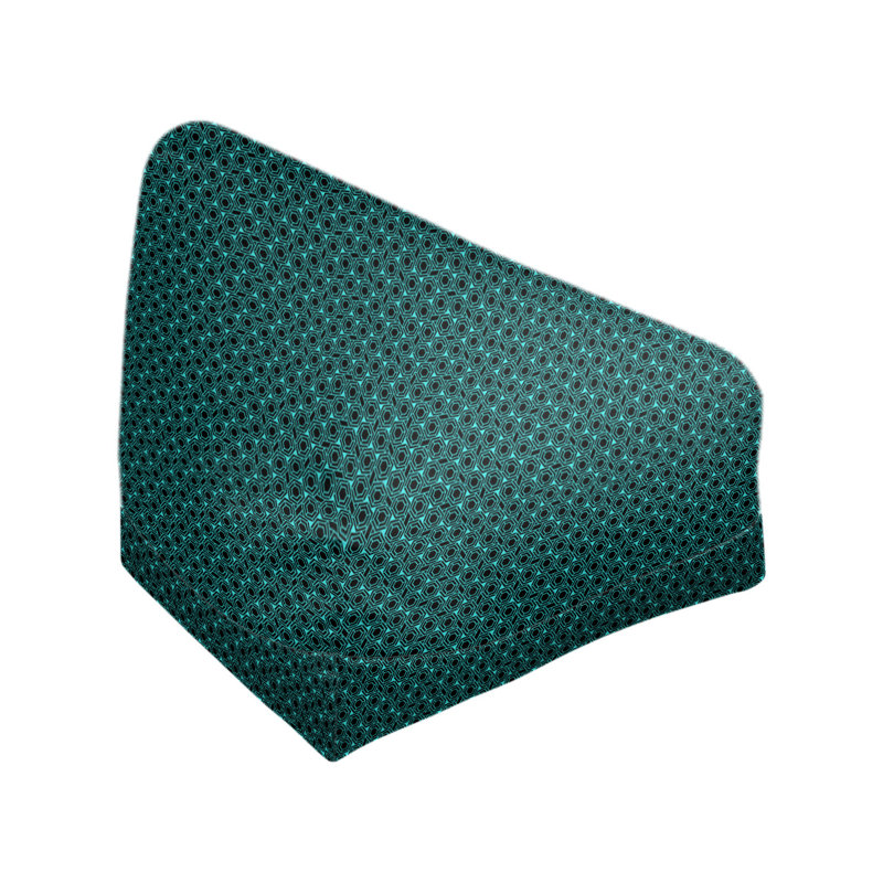 Sac de pois Leffel, H 27 po x l 30 po x P 25 po, Housse de pouf, Bleu sarcelle