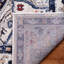 Tapis oriental en polypropylène tissé à la machine en beige / bleu marine-672545114