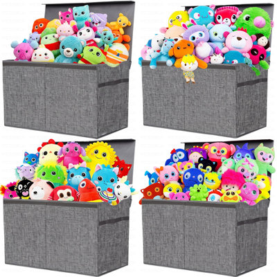 Toy Box Chest, Collapsible Sturdy Storage Bins with Lids, Extra Large Kids Toy Storage Organizer Boxes Bins Baskets for Kids, Boys, Girls, Nursery Roo by Isabelle & Max
