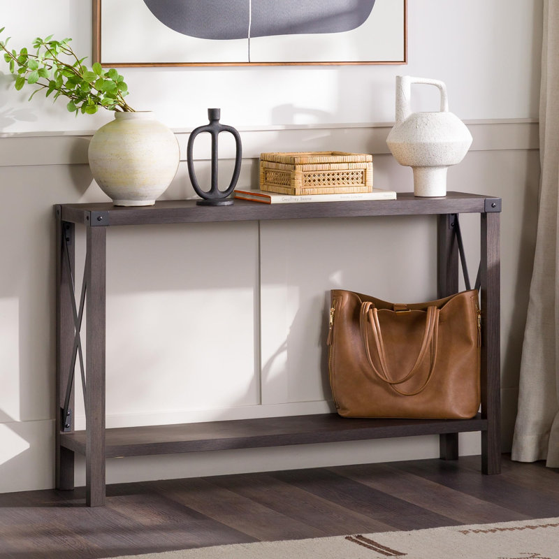 Ensemble de table de salon Aletriz, Gris rustique
