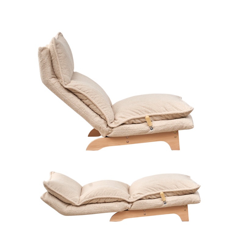 Latitude Run® Mareco Reclining Floor Game Chair, White