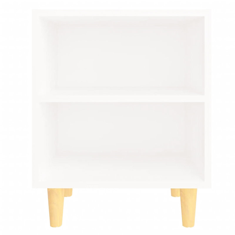 Sheryl 40cm W Bedside Table, White, Individual