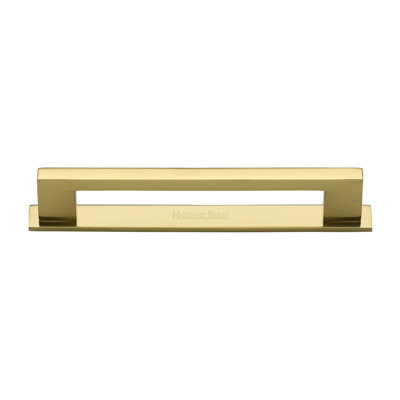 Heritage Brass Heritage Cabinet Pull Metro Design with Plate