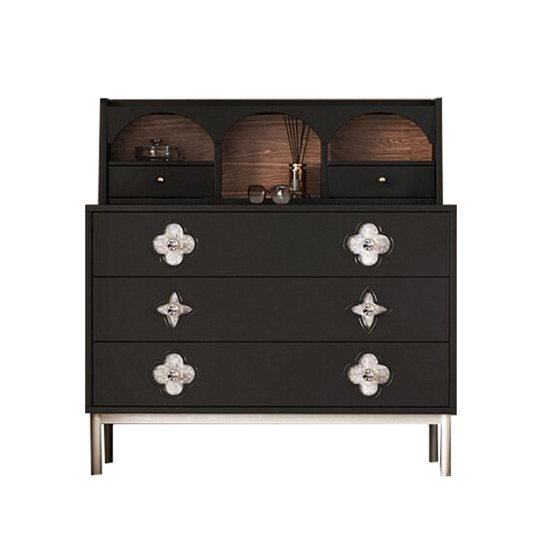 Commode d'appoint vintage grande capacité