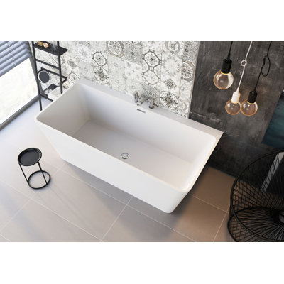 Muse 1680mm x 800mm Soaking Acrylic Bathtub